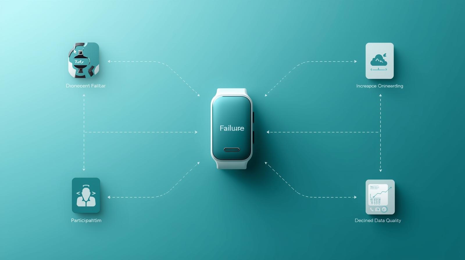 KPI dashboard with ePRO completion, wear-time, and device sync health