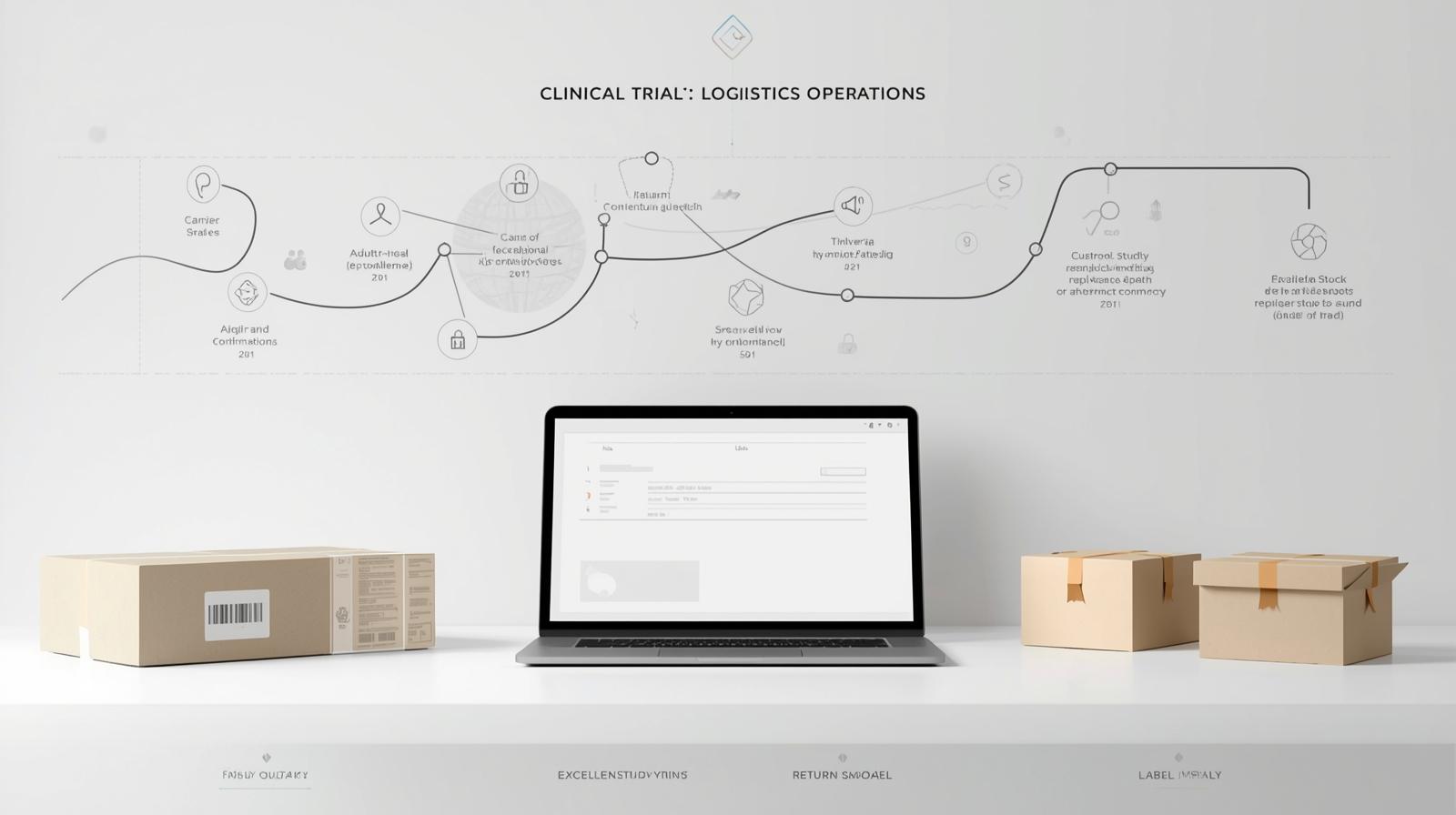 Clinical trial logistics coverage map